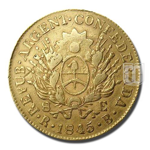 8 Escudos | 1845 | KM 19 | O