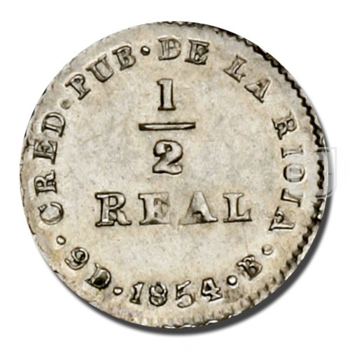 1/2 Real | 1854 | KM 22 | R