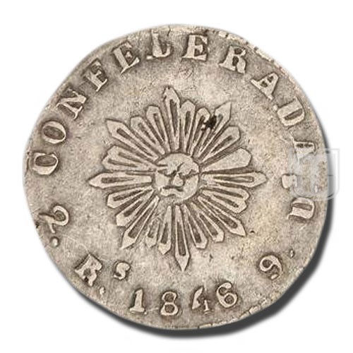 2 Reales | 1845 | KM 25 | R