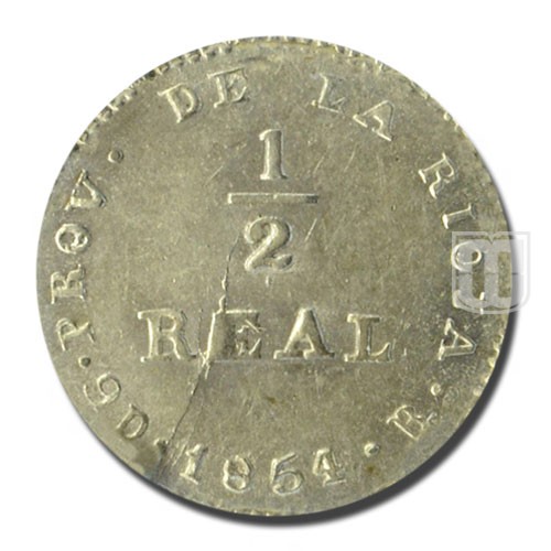 1/2 Real | 1854 | KM 25 | R