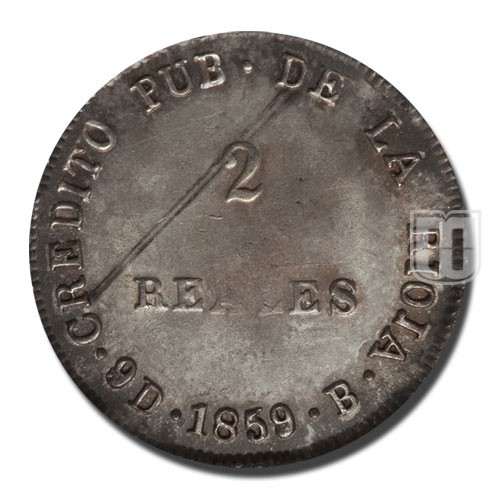 2 Reales | 1859 | KM 26 | R
