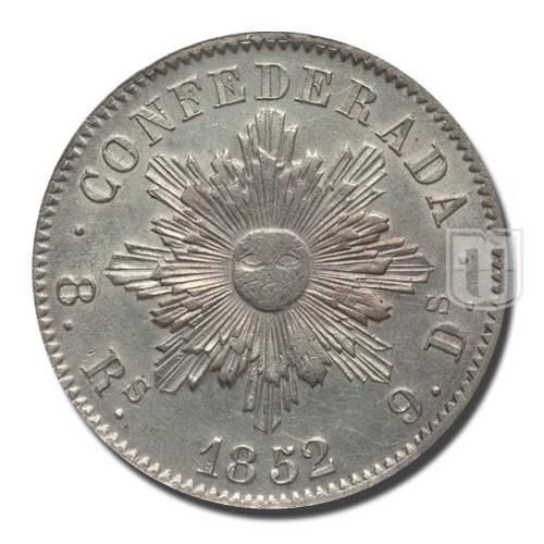 8 Reales | 1852 | KM 32 | R