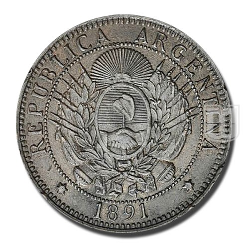 2 Centavos | 1891 | KM # 33 | O
