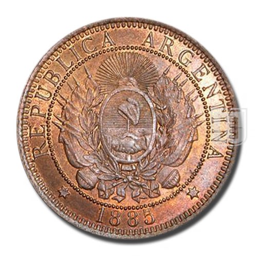 2 Centavos | 1885 | KM # 33 | O