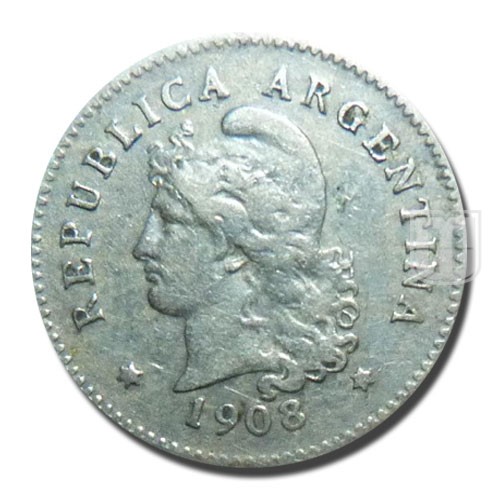 10 Centavos | 1908 | KM 35 | O