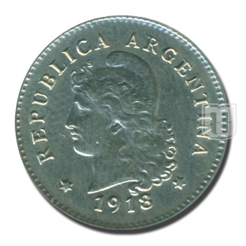 10 Centavos | 1918 | KM 35 | O