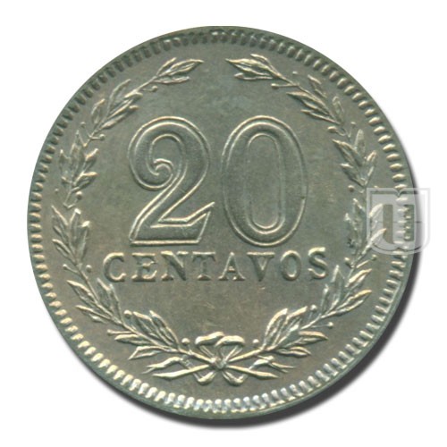 20 Centavos | 1920 | KM 36 | R
