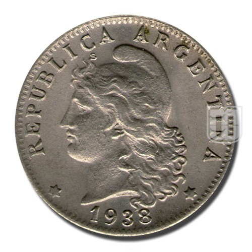 20 Centavos | 1938 | KM 36 | O