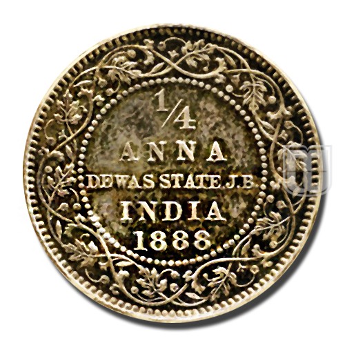 1/4 Anna | 1888 | KM 3a | R