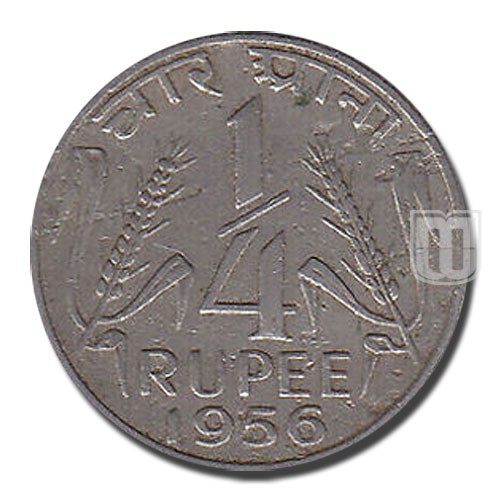 1/4 Rupee | 1956 | KM# 5.3 | R