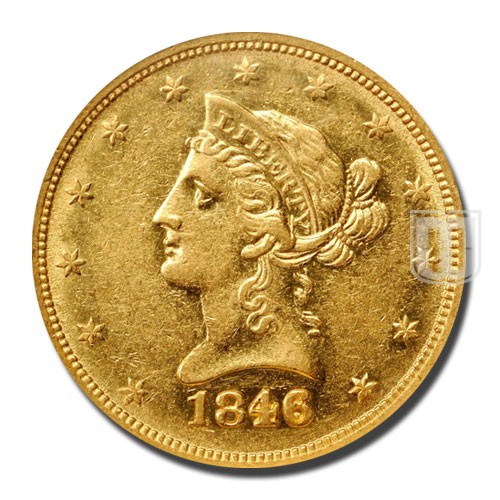Ten Dollar | 1846 | KM 66.2 | O
