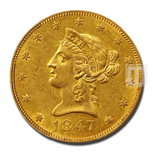 Ten Dollar | 1847 | KM 66.2 | O