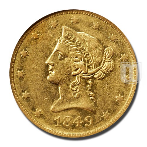 Ten Dollar | 1849 | KM 66.2 | O