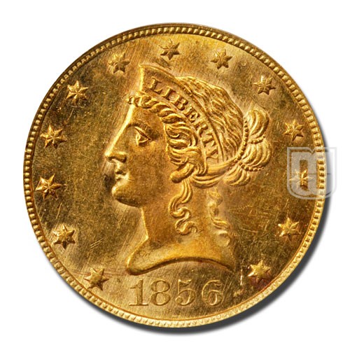 Ten Dollar | 1856 | KM 66.2 | O