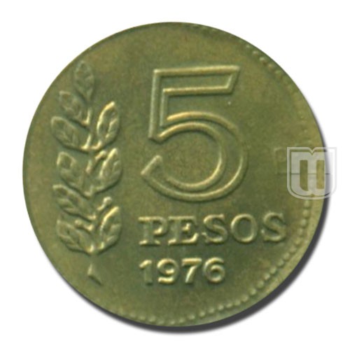 5 Pesos | 1976 | KM 71 | R