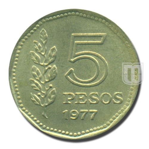 5 Pesos | 1977 | KM 71 | R