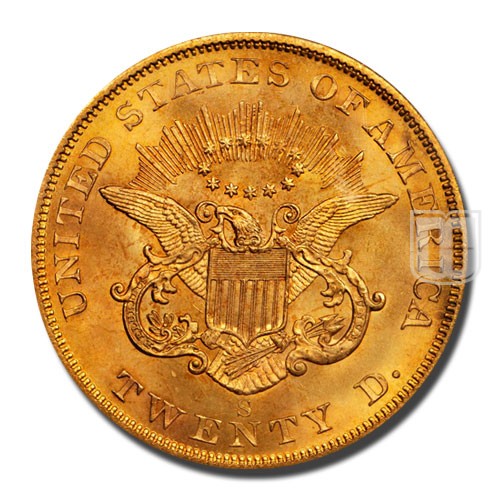 Twenty Dollar | 1857 | KM 74.1 | R