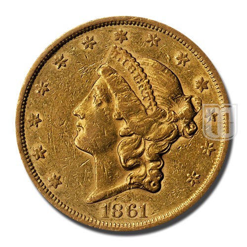 Twenty Dollar | 1861 | KM 74.1 | O