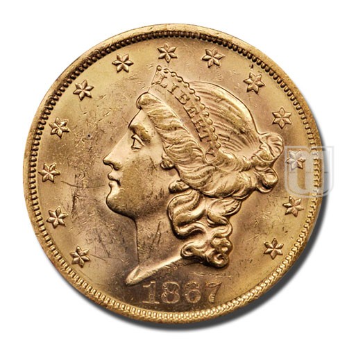Twenty Dollar | 1867 | KM 74.2 | O