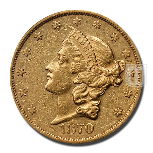 Twenty Dollar | 1870 | KM 74.2 | O