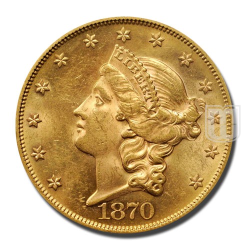 Twenty Dollar | 1870 | KM 74.2 | O
