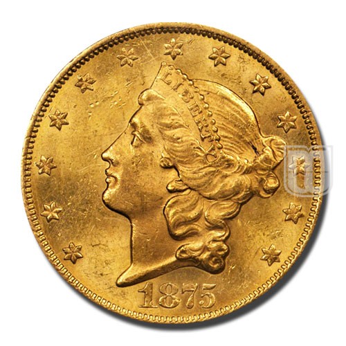 Twenty Dollar | 1875 | KM 74.2 | O