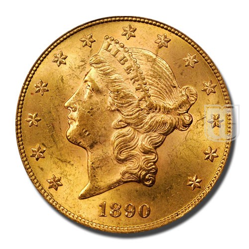Twenty Dollar | 1890 | KM 74.3 | O