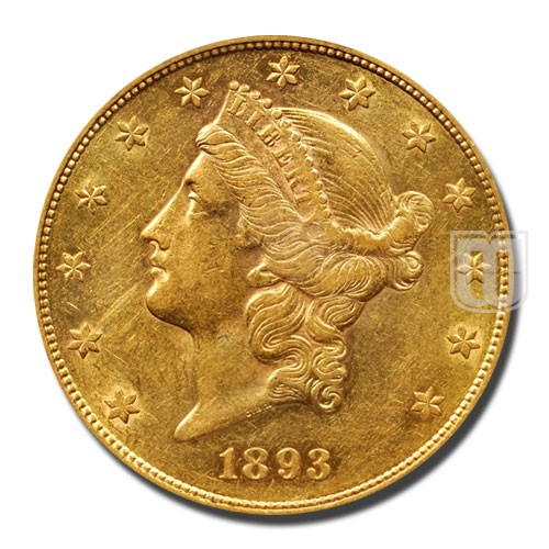 Twenty Dollar | 1893 | KM 74.3 | O
