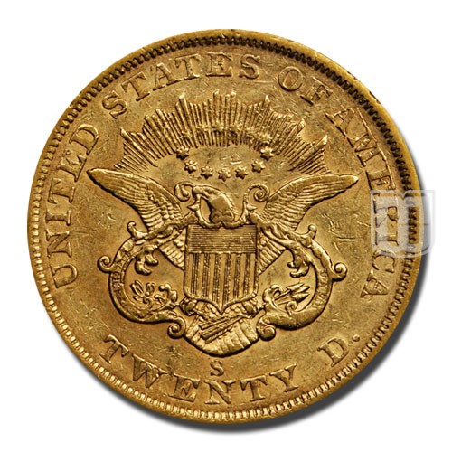 Twenty Dollar | 1863 | KM A74.1 | R