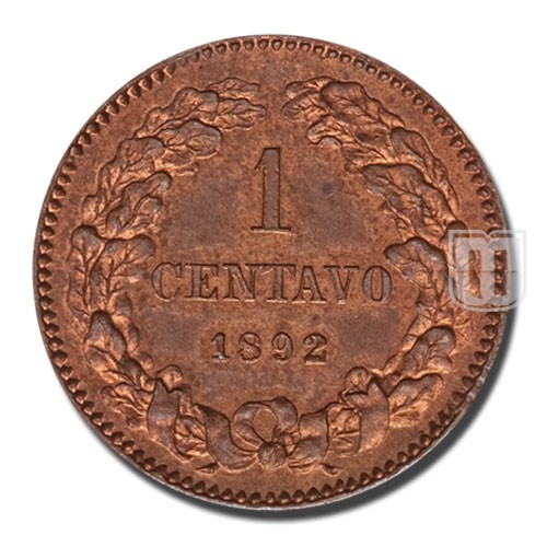 Un Centavo | 1892 | KM P4 | R