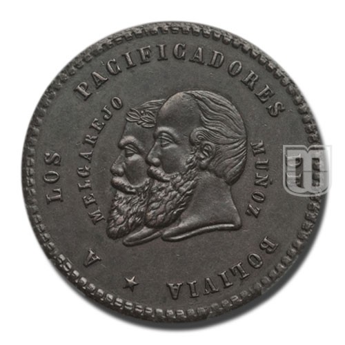 1/2 Melgarejo | 1865 | KM Pn6 | O