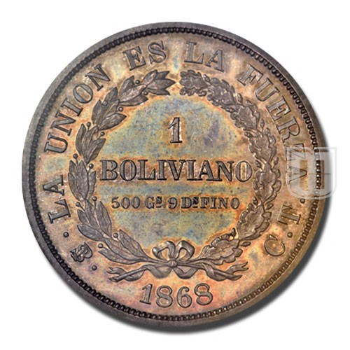 Boliviano | 1868 | KM Pn8 | R