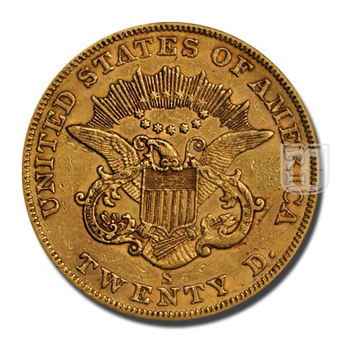 Twenty Dollar | 1858 | KM 74.1 | R